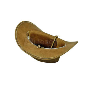 Vente chaude Nouveau Style À La Mode Plaine Chapeaux De Cowboy En Cuir Unique Personnalisé Pour Le Service OEM Chapeaux De Cowboy En Cuir pour Homme - Product Image 5
