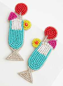 Unisex chapado en oro Feliz Navidad muñeco de nieve Elk Bell Ear Stud pendientes geométricos rojo y verde para bodas y fiestas - Product Image 6