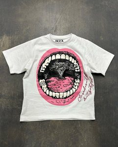 T-shirt personnalisé pour homme grande taille, col rond, manches courtes, 100% coton, avec logo sur le devant, tissu tricoté - Product Image 4