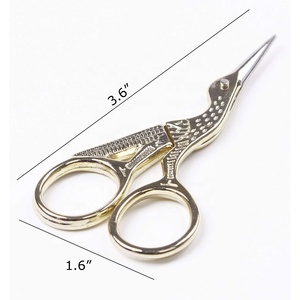 High Quality Vintage Style Classic <b>Scissors</b> Smooth Stainless Steel Best Stork <b>Sewing</b> Embroidery Shears for Industrial Shearing - Product Image 3