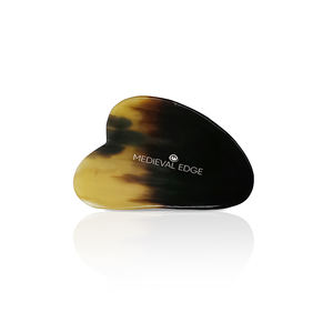 100% Original corne Gua Sha masseur facial en forme de coeur plus grand outil de relaxation de la société de fabrication pour améliorer le teint de la peau - Product Image 1