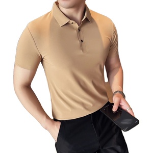 Polo personalizado camiseta fabricante de fábrica bordado gráfico manga corta raya recortada camisa cuadrada - Product Image 4