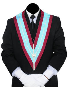 Vente en gros de ruban brodé de haute qualité, style vintage, pour la franc-maçonnerie, collier de ruban, dentelle décorative, couleurs personnalisables - Product Image 3