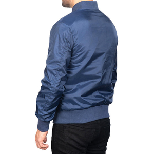 Veste bomber en satin de soie avec lettres personnalisées, doublure en tissu super doux, doublure matelassée chaude, veste pour homme - Product Image 4