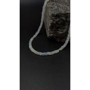 Ethiopian <b>Opal</b> & Moonstone Fine Pendant <b>Necklace</b> Elegant Charms Jewelry Design - Product Image 3