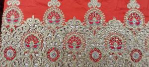 Nuevo y Popular Tela George Nigeriana con Cuentas de Piedra y Blusa, 5 Yardas, para Fiestas y Ocasiones Especiales - Product Image 4