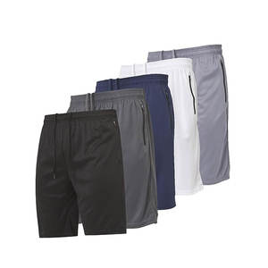 Pantalon de survêtement athlétique pour hommes, short de gymnastique taille moyenne avec logo sur le devant, vente en gros, vêtements de sport à compression pour la course à pied, le fitness et le sport - Product Image 5