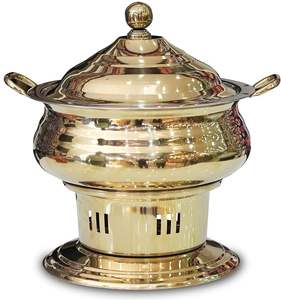 Brass Chafing Dish Created By Skilled Artisans Combining Aesthetic Beauty And Practical Food Serving Function - Product Image 6