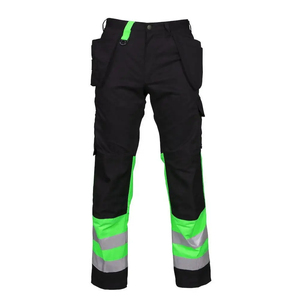 Shorts de sécurité haute visibilité pour hommes, avec bande réfléchissante, pantalon de travail décontracté, taille mi-haute sécurisée, vêtements de travail cargo réfléchissants - Product Image 1