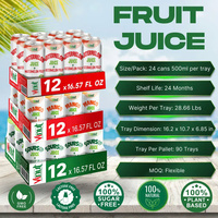 Jus de fruits 100% canneberge VINUT, 290ml/330ml x 24 canettes, marque OEM d'usine, haute qualité, sans sucres ajoutés, jamais concentré