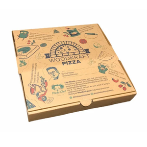 Vente en gros de boîtes à pizza en carton ondulé de 8 pouces Matériaux recyclés écologiques Portable étanche pour les expositions Supermarchés - Product Image 2