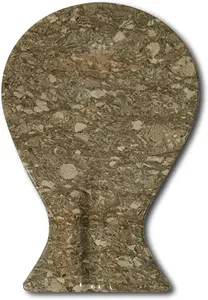 Porte-cuillère en marbre brun fossile, repose-cuillère en marbre gris fossile, accessoires de cuisine en marbre - Product Image 5