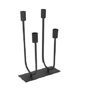 Elegante Portavelas Alto y Moderno de Aluminio Hecho a Mano, Ecológico y Duradero para Decoración del Hogar, Bodas, Pascua y Navidad - Product Image 1