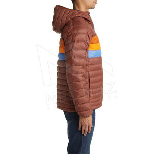 Custom Logo Men's Puffer Jacket Stand Collar High Street Style Custom Made Winter Jacket 100% <b>Polyester</b> <b>Filling</b> Regular Sleeves - Product Image 4