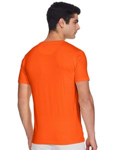 Camisetas lisas de verano Camisetas brillantes de verano de color naranja logotipo personalizado - Product Image 3