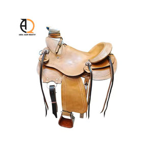 Best Selling Western Leather Horse <b>Saddle</b> OEM Wholesale Cowhide Leather <b>Saddle</b> - Product Image 3