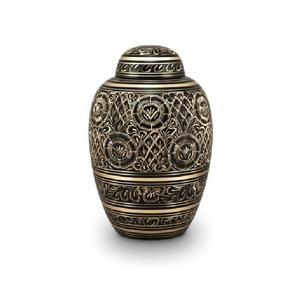 Nueva llegada de urna de cremación de aluminio y metal con diseño de Meenakari contenedor de tamaño completo para cenizas funerarias forma de tamaño personalizado - Product Image 6