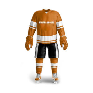 Uniforme de hockey sobre hielo personalizado, conjunto de uniforme de hockey sobre hielo, ligero, de manga larga, personalizado, diseño OEM, sublimación - Product Image 1
