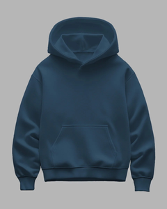 Sweat à capuche en molleton mélangé de coton surdimensionné 450-500 Gsm Basics pour hommes hiver Streetwear pulls à capuche fabricant - Product Image 5