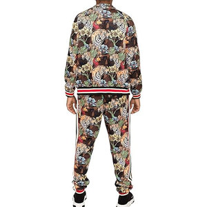 ชุดวอร์มวิ่งและออกกำลังกายสำหรับผู้ชายแจ็คเก็ตมีซิประบายอากาศได้ดีจับคู่กับกางเกงวิ่งปรับได้ลายเสือลายทาง g ลายพราง - Product Image 2