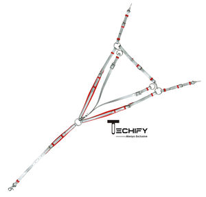 Coraza de PVC duradera para caballos con correas ajustables Diseño ligero para entrenamiento de equitación y seguridad ecuestre - Product Image 3