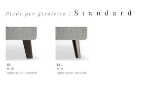 Lit double de fabrication italienne, design élégant. Revêtement en tissu, cuir véritable ou cuir écologique. Boîte de rangement en option. - Product Image 4