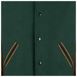 Chaqueta Bomber clásica Varsity | Prendas de abrigo estilo béisbol de escuela secundaria para hombres y mujeres - Product Image 4