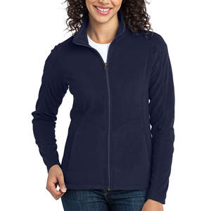 Chaqueta Polar de manga larga para mujer, de corte clásico, con cremallera completa, suave y Polar - Product Image 1