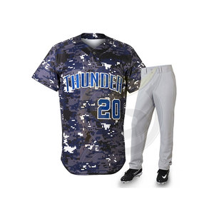 OEM al por mayor 100% poliéster uniformes de béisbol diseño su propio Béisbol Softbol uniformes para los hombres Jersey y pantalón conjunto - Product Image 3