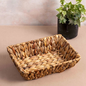 Plateaux de luxe naturels de la meilleure qualité, meilleur prix d'usine, plateau de service et de rangement artisanal en jacinthe d'eau - Product Image 6