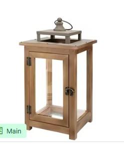 Lanterne en métal noir avec panneaux en verre Design vintage élégant pour la décoration intérieure Accent d'éclairage extérieur ou intérieur - Product Image 3