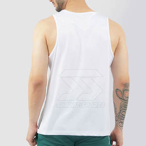 Camiseta sin mangas informal para hombre, diseño de talla grande transpirable de tejido de punto de gran tamaño con precio bajo, servicio OEM, fabricante de Pakistán - Product Image 2