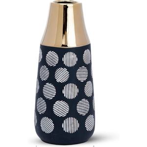 Lujoso florero de metal alto dorado, decoración del hogar con recubrimiento en polvo para impresionantes arreglos florales - Product Image 5