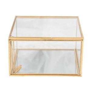 Top Design Brass and <b>Glass</b> Jewelry <b>Box</b> Customized Personalized Design Best Shape ARTINCO AIC-073 Wholesale Exporter - Product Image 5