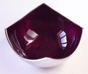 Modern Shiny <b>Red</b> & White Tabletop Decorative Serving Bowl Disposable Aluminium Cast Metal Beautifully Polished Nuts & <b>Dates</b> Bowl - Product Image 4