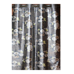 Rideaux en tissu de coton imprimé floral multicolore de luxe Produit de gros décoratif pour la maison - Product Image 2