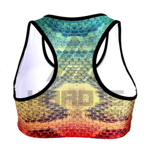 Vente en gros FOE Soutien-gorge de sport pour fitness Hauts de sport pour femmes Conception personnalisée Soutien-gorge de sport sans couture à maintien élevé - Product Image 5