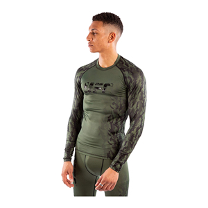 ชุดกีฬาชายเสื้อแรชการ์ดแขนยาว10ชิ้นวัสดุสแปนเด็กซ์คุณภาพสูง - Product Image 2
