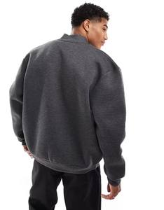 100% algodón de gran tamaño para hombre con cremallera sudaderas con capucha ropa de calle 450gsm Casual en blanco personalizado sudaderas con capucha Puff estampado patrón sólido - Product Image 6