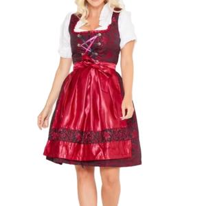 Robe traditionnelle bavaroise Dirndl, tenue allemande Trachten pour l'Oktoberfest, costume folklorique alpin pour femmes - Product Image 1
