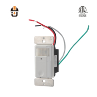   Détecteur de mouvement infrarouge mural PIR 120V 60Hz avec modes automatique et manuel pour l'éclairage intérieur américain