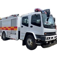 Camion de pompiers blanc neuf 2024, extincion d'incendie d'urgence, véhicule spécial pour pompiers