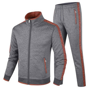 Conjunto de chándal de hombre personalizado de algodón y poliéster para correr DTF DTG sublimación de diamantes de imitación de dos piezas traje de gimnasio Atlético - Product Image 1