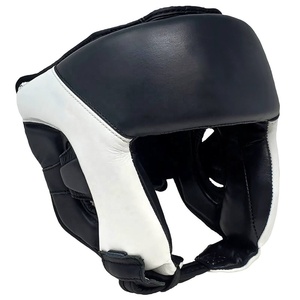 2025 diseño personalizado colorido-Patchwork PU cuero boxeo casco cómodo entrenamiento cabeza guardia para hombres - Product Image 3
