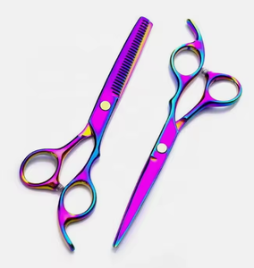 Ciseaux de coiffure professionnels en acier inoxydable pour salon de coiffure ciseaux de coupe de cheveux faits à la main avec étui outil de beauté à faible quantité minimale de commande - Product Image 4