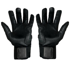 Gants de frappe de baseball à manchette longue Personnaliser la conception de logo Gants de frappeur en cuir de vachette respirants de haute qualité - Product Image 3