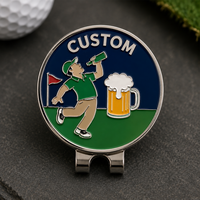 Clip de chapeau magnétique personnalisé pour marqueur de balle de golf avec impression UV et design de marqueur de balle personnalisé