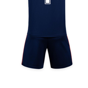 Vente en gros d'uniforme de football personnalisé à vendre vêtements de sport par sublimation ensemble maillot et short de football col en V - Product Image 6