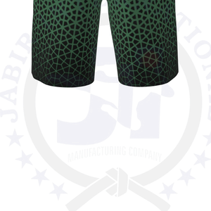 Pantalones cortos informales de secado rápido para hombre, pantalones cortos de playa de malla de poliéster con estampado personalizado y cintura elástica, método de tejido de punto ecológico - Product Image 6