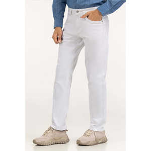 กางเกงยีนส์ทรงตรงเอวกลางผ้ายีนส์สโตนวอชปักลายสไตล์วินเทจฮิปฮอปสำหรับฤดูหนาว รุ่น MN-JNS-SS25-008 - Product Image 2